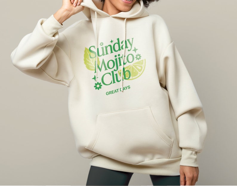 Sunday Mojito Club SVG PNG: Trendy Design (Digital Download) image 2