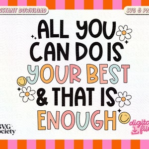 Self Love Quote SVG PNG: Inspirational Mental Health Design (Digital Download)
