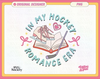 PNG-bestand hockeyromantiek tijdperk: leesgrage trendy ontwerp (commercieel gebruik)