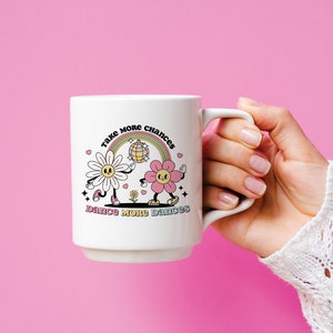 Take More Chances Dance More Dances SVG PNG File, Inspirational Quote, Cute Lettering Design for T-shirt, Sticker, Mug, Commercial Use image 3