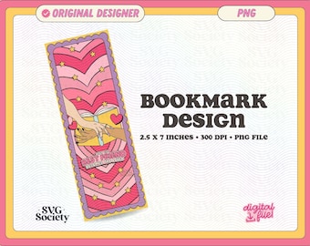 Best Friend Becomes The Lover Bookmark Design, PNG File, Cute Trendy Creative Bookish Printable Bookmark Design - Commercial Use