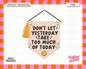 Mental Health Affirmation PNG: Canvas Banner Sticker (Digital Download)