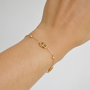 Stainless steel marine mesh bracelet Christmas gift idea Women's gift Birthday gift Navy mesh Trendy bracelet image 2
