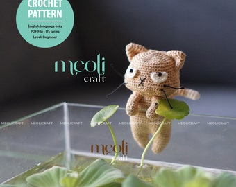 Grumpy cat Crochet Pattern No Sewing Ornament Amigurumi Pattern, PDF English Tutorial  PDF Crochet (English language)