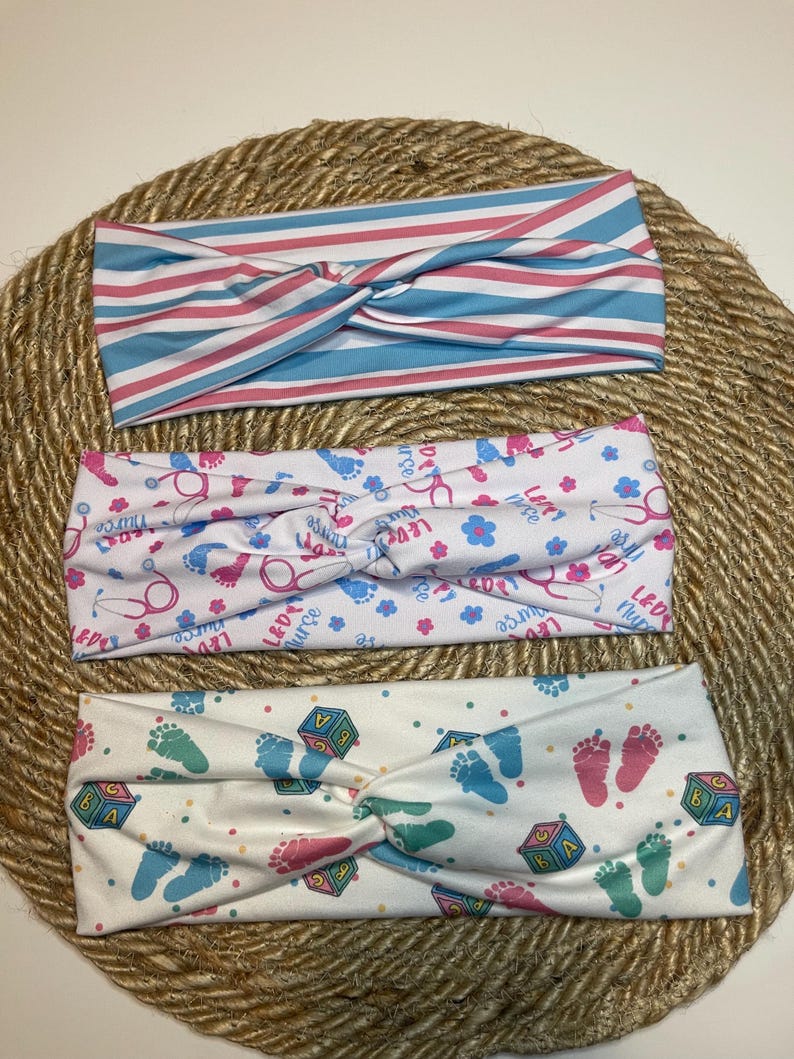 Nurse Headband, NICU Nurse Gift, Labor and Delivery Nurse Headband, Scrub Headband, Nurse gift, Women’s Headbands, L&D gift, Graduation gift L&D fabric