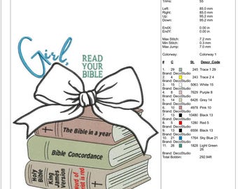 Embroidery design, Appliqué embroidery design, Christian Embroidery Design, Bible Verse Embroidery– Digital Download – Faith Embroidery File