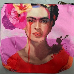 Frida inspirierte Clutch Tasche / Organizer Tasche