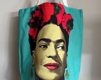 Frida Inspired Canvas Bucket Bag