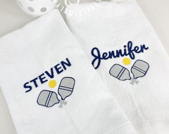 Custom Embroidered Pickleball Towel: Monogrammed Sports Accessory