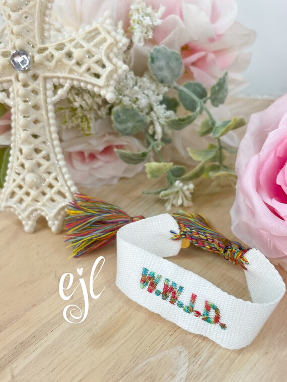 Rainbow wwjd sale bracelet