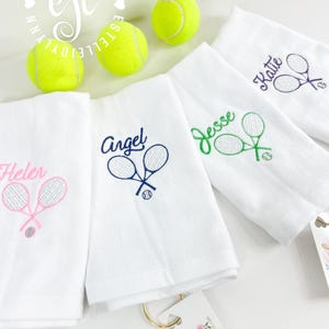 Personalized Embroidered Tennis Towel: Monogrammed Sports Gift