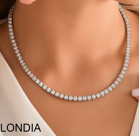 Graduated diamond eternity necklace sale