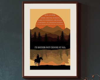 Evil Is Evil Poster - Witcher Quotes