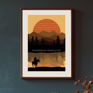 Evil Is Evil Poster - Witcher Quotes