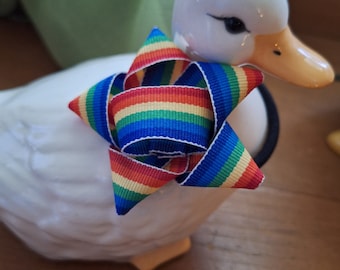 Pride Star Bracelet Hair Tie Ribbon, Handmade Ribbon