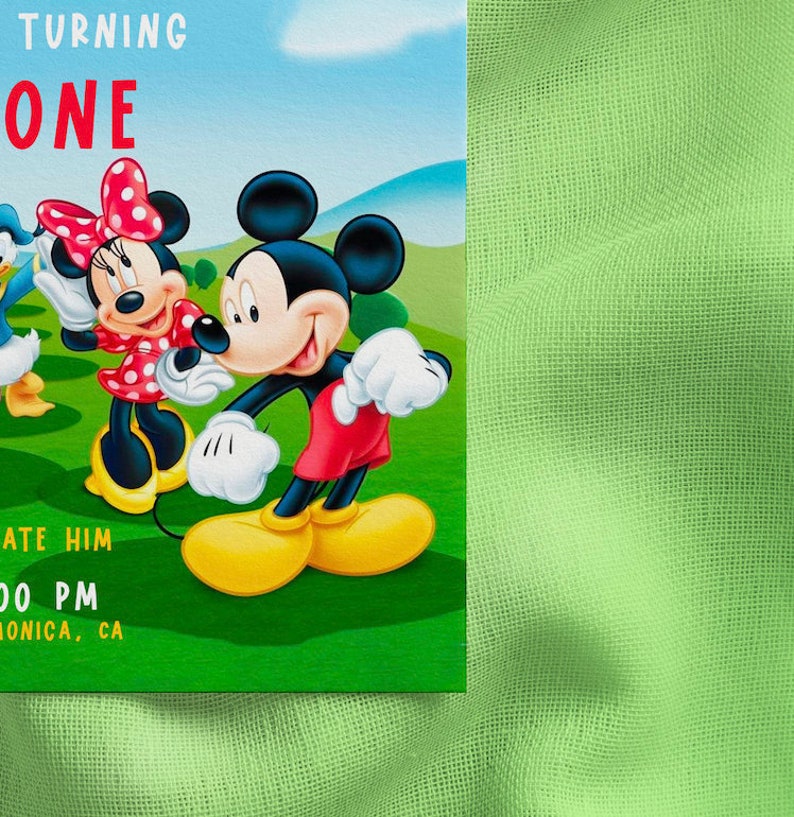 Mickey Mouse Invitation Mickey Mouse Party Mickey Mouser Etsy