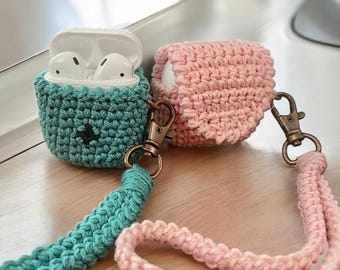 Crochet AirPod case, Airpod 2 case, Airpod case, Airpod carrying case, earbud holder, earbud pouch, unique gifts, gifts under 25, teen gifts