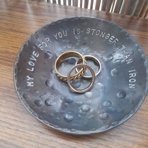 Iron Bowl, 6th Wedding Anniversary, iron gift, gift for her, gift for him, wedding gift, anniversary gift
