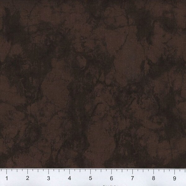 108" Extra Wide Quilt Backing - 100% Cotton 3 yards - Marble Chocolate Brown