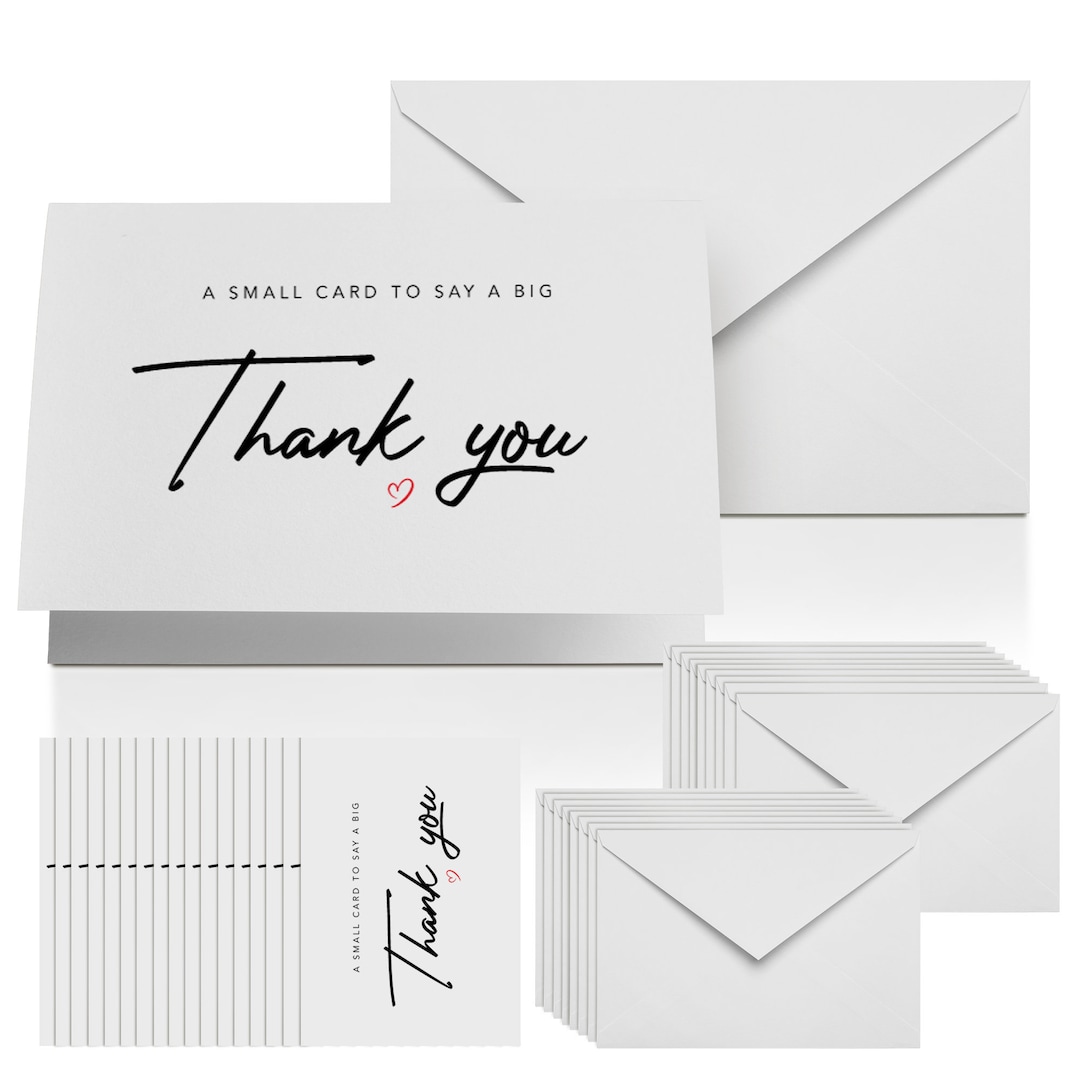 18pk Thank You Cards Multipack With Envelopes A6 Thank You Greeting