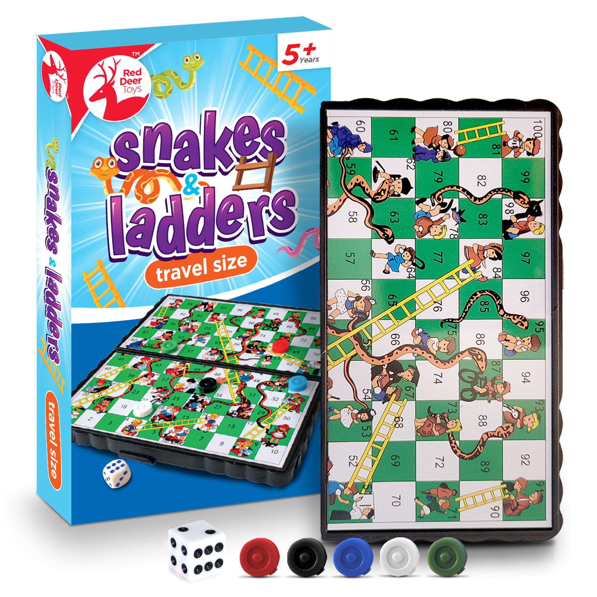 Travel Snakes and Ladders Game for Kids Mini Snakes and Etsy
