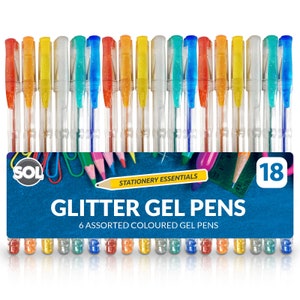 Glitter Gel Pens Zebra Z-grip Doodler'z 1.0mm Bold Nib Assorted Glitter  Colours Set of 10 Sparkly Pens Calligraphy, Scrapbooking -  Denmark