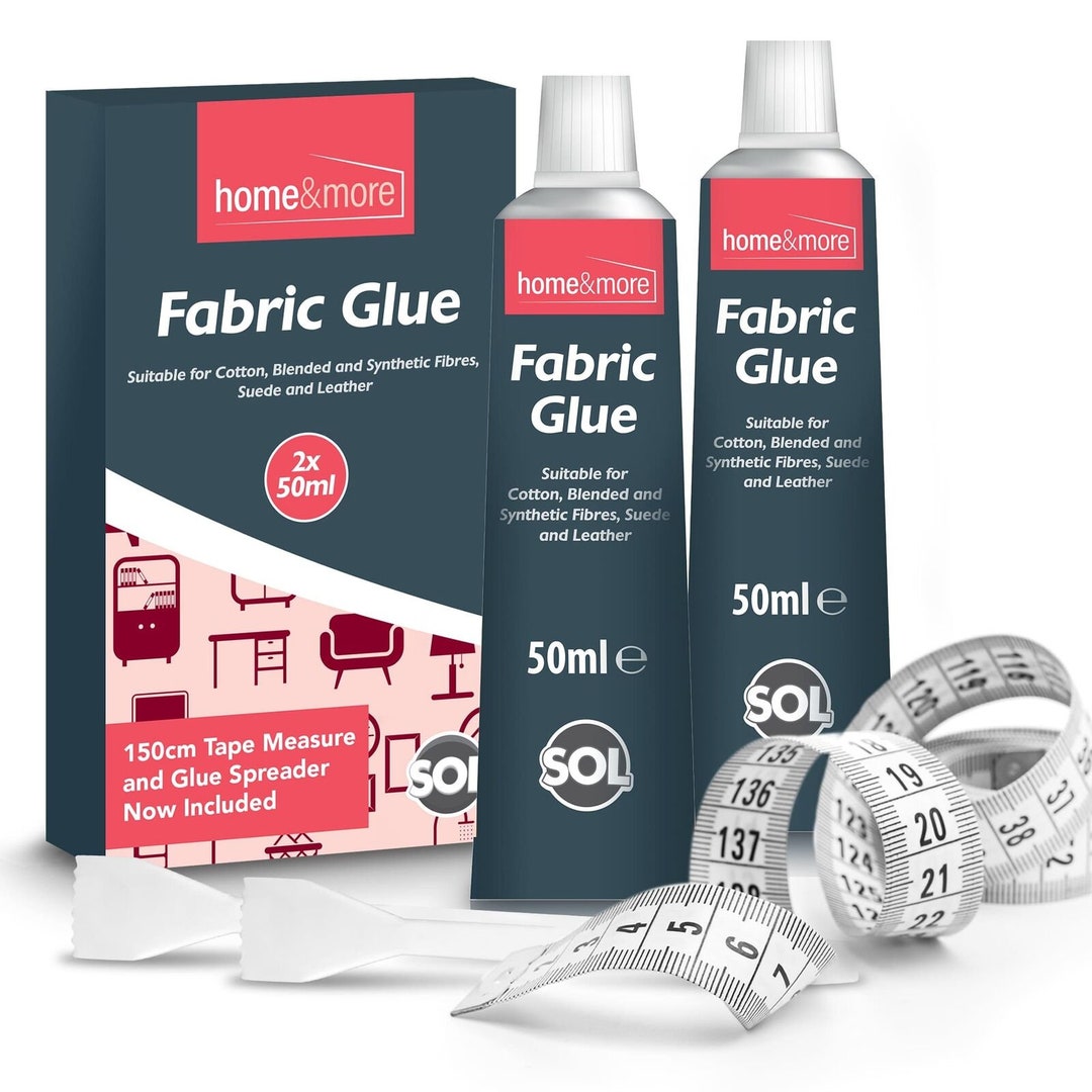 Extra Strong Fabric Glue 50ml Washable Adhesive Repair Hemming Sewing