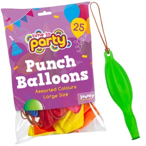 25 large punch balloons party bag fillers goody childrens loot bag toys birthday