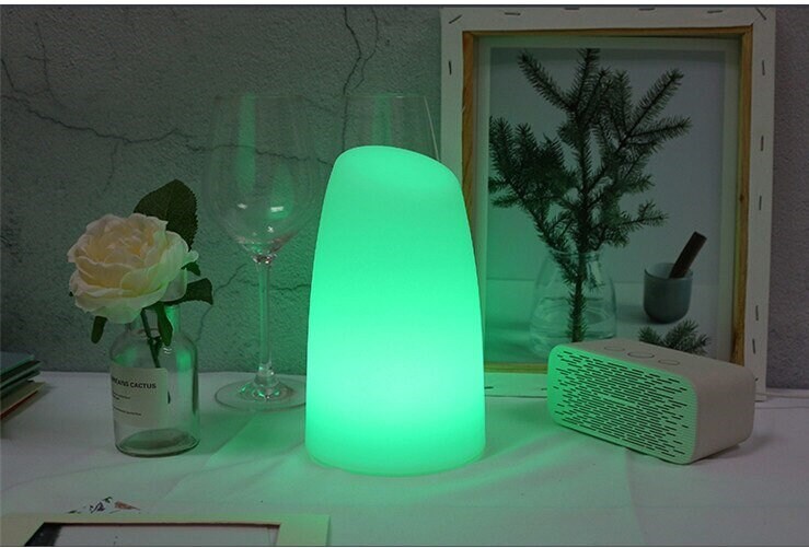 LED Bedside Table Lamp With Remote Control Bevel Etsy UK