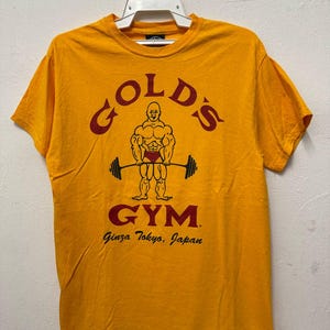 Vintage Gold&#39;s Gym Tokyo Japan Legends / Gym shirt / Arnold Schwarzenegger / Sergio Olivie / Bodybuilder Shirt / Made in USA Size M