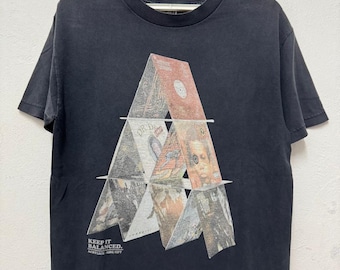 Vintage Achylick Hip Hop Promo Album / Star Hip Hop / Snoop Dog Dr Dre Nas Album Tee p Photo Tee / Sun Faded Holes Tee / Size M