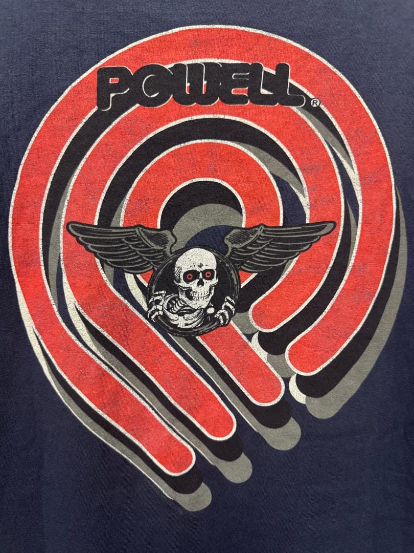 90s Vintage Brigade Bones Tシャツ Peralta Powell 90s Powell Etsy - Shirt T Bones Peralta トップス