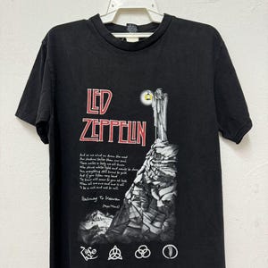Vintage Led Zeppelin groupe de rock anglais T-shirt / Album Promo Stairway to Heaven T-shirt / Groupe vintage / T-shirt homme femme / Taille L