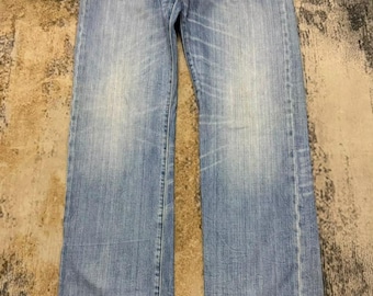 Vintage 90's 501 Levis Jeans / Denim Levis Trouser / Distressed Levis 501 Button / Levis Size 33