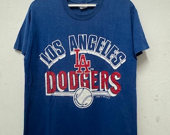 Vintage 80''s Los Angeles Dodges T shirt / Vintage Baseball Club T shirt / American Baseball T shirt / Size L