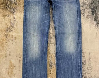 Vintage 90's 501 Levis Jeans / Denim Levis Trouser / Distressed Levis 501 Button / Levis Size 29