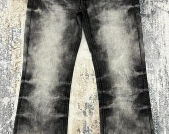 Spodnie jeansowe Bootcut Black Crown Acid Wash w rozmiarze 31, męskie i damskie