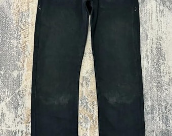 Vintage Levi’s 501 Distressed Black Denim Jeans Regular Men women Waist 34