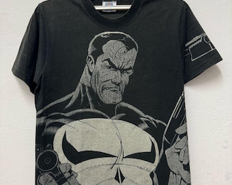 Vintage 90's The Phantom Marvel Comics T shirt / Full print T shirt / Marvel T shirt / Glow in the Dark T shirt / Medium Size /Men Women Tee