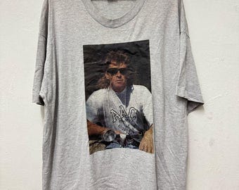 Vintage 90's Peter Maffay Tour 92 German Musician Composer Singer / Singer Single T shirt / Photo Tee Peter Maffay / Screen Star Tee XXL