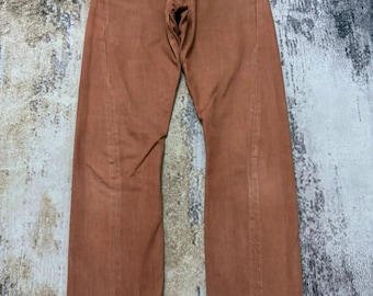 Vintage Levis Enginnering Brown Jeans / Denim Jeans / Streetwear Hard Wear Jeans / Size 28