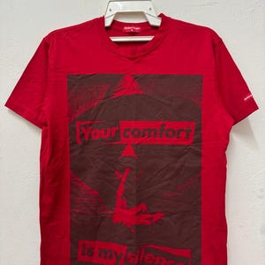 Vintage 00&#39;s Barbara Kruger Art work Tee  / Photographer Silent tee / Photo tee / Art t shirt / Size M