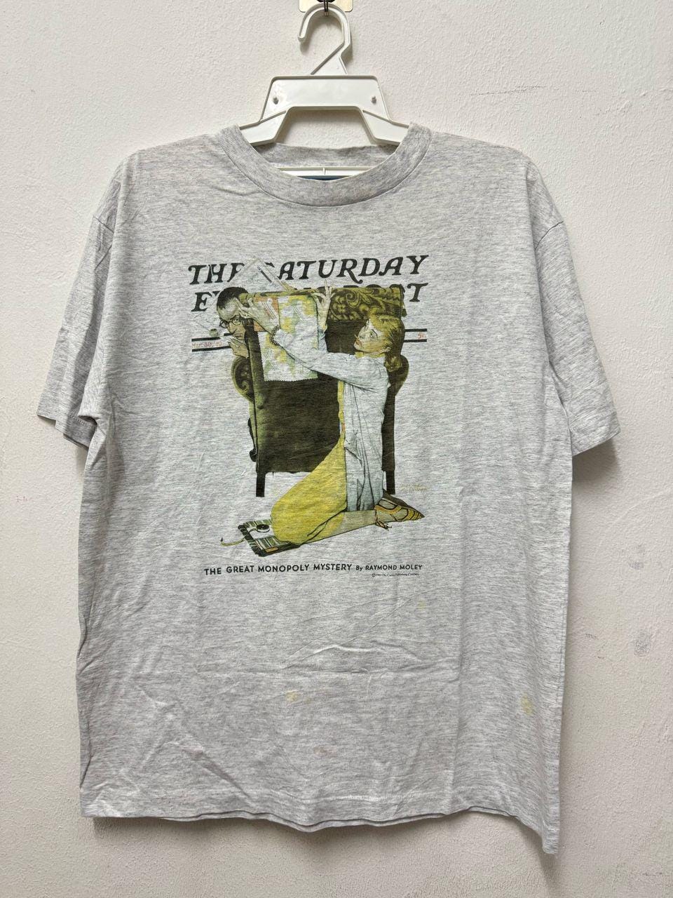 Vintage 90s the Saturday Evening Post Magazine Artwork American 