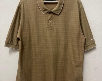 Maglia vintage anni '90 Nike Tiger Woods Stripes / Nike Golf Vintage / Polo Nike Vintage / Polo Nike Ringer / Taglia L