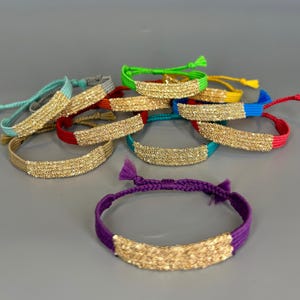 Handmade Woven Chain Bracelet – Adjustable 5-Row Macrame Bracelet with Color Options – Trendy Gift for Her