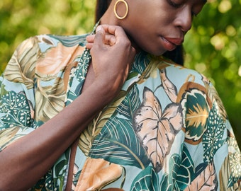 Kimono de l'île paradisiaque, yukata, peignoir, poncho d'été