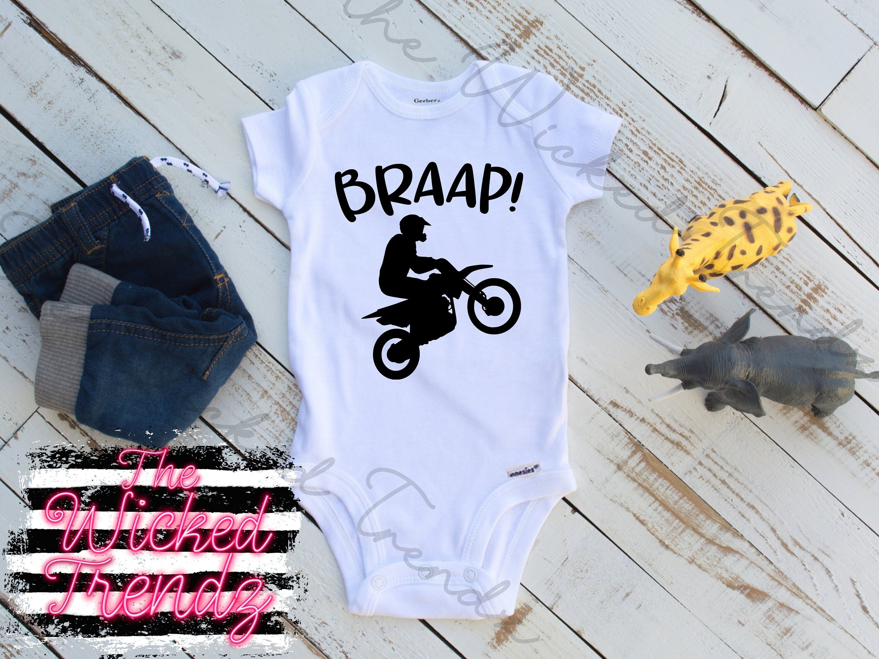 Body Bebê Motocross Braap