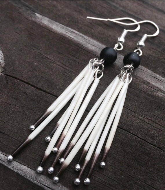 Matte Onyx Cluster Quills Etsy