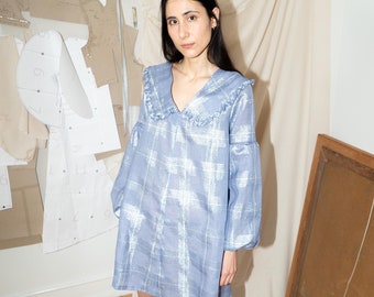 TRAPEZE Dress X LANTERN Sleeve X PEGGY Collar Pdf Sewing