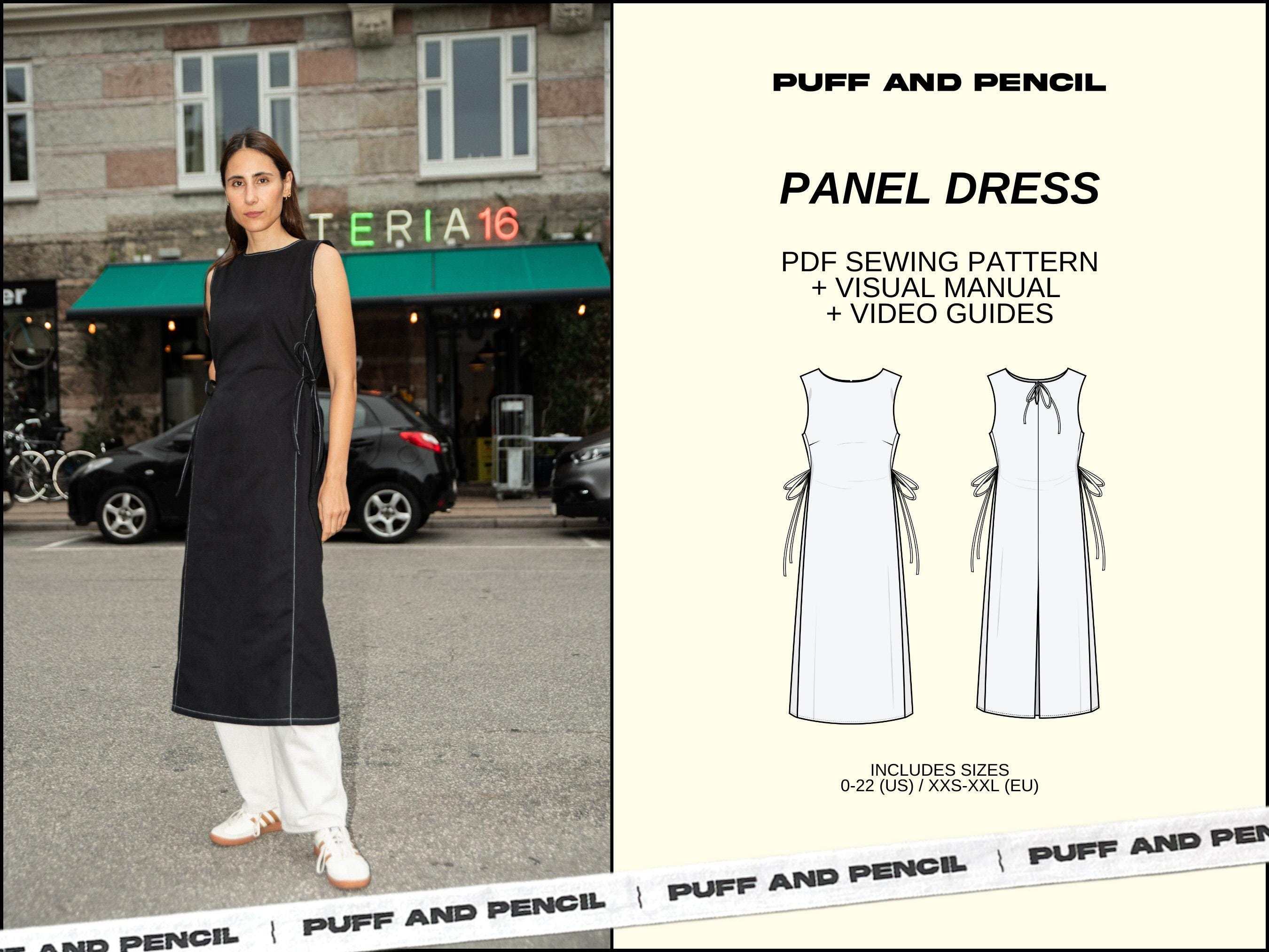 PANEL Dress PDF Sewing Pattern // Size 0-22 US // Xxs-xxl Eu // Instant ...